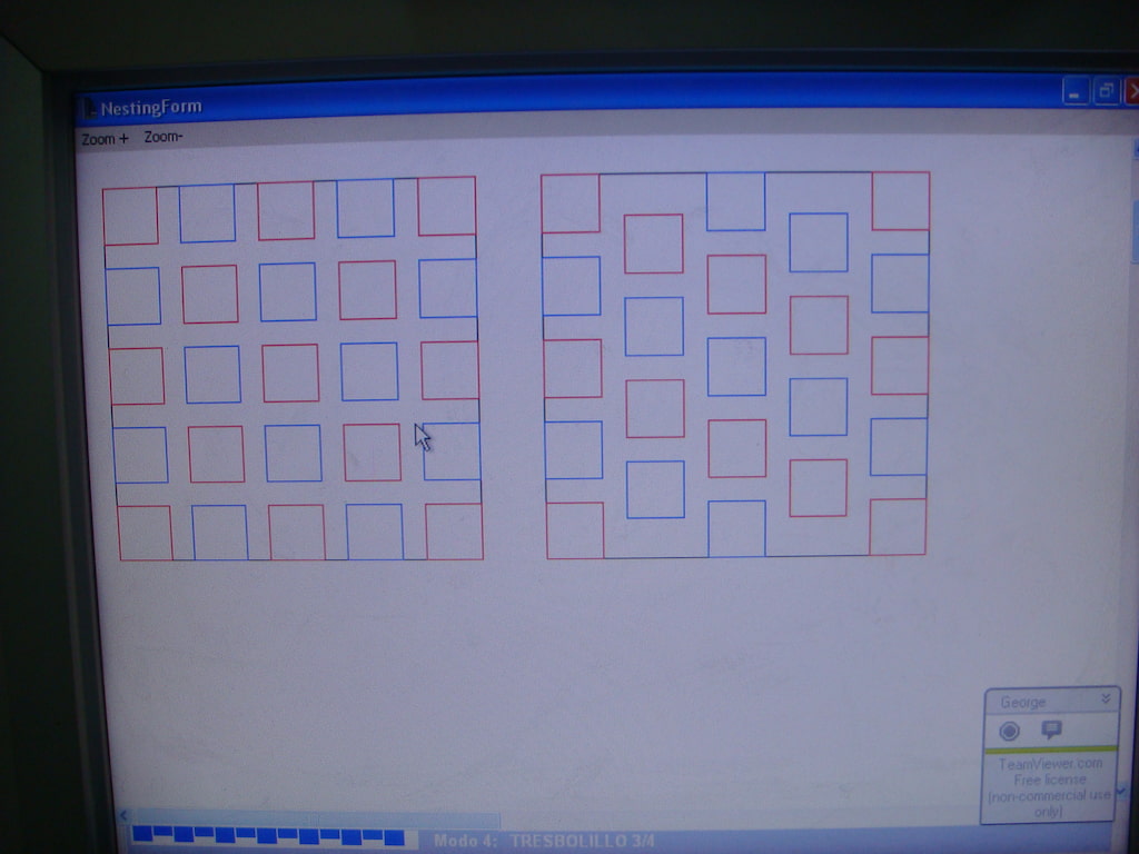 Distribución de perforaciones programada para fabricar cribas industriales
